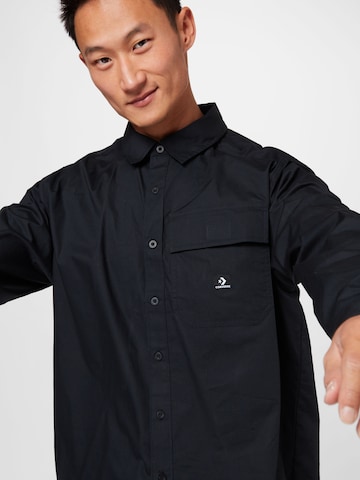 CONVERSE Comfort fit Button Up Shirt in Black
