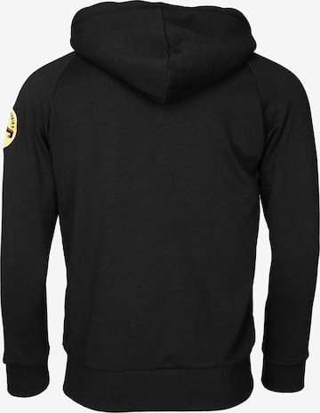 TOP GUN Zip-Up Hoodie in Black