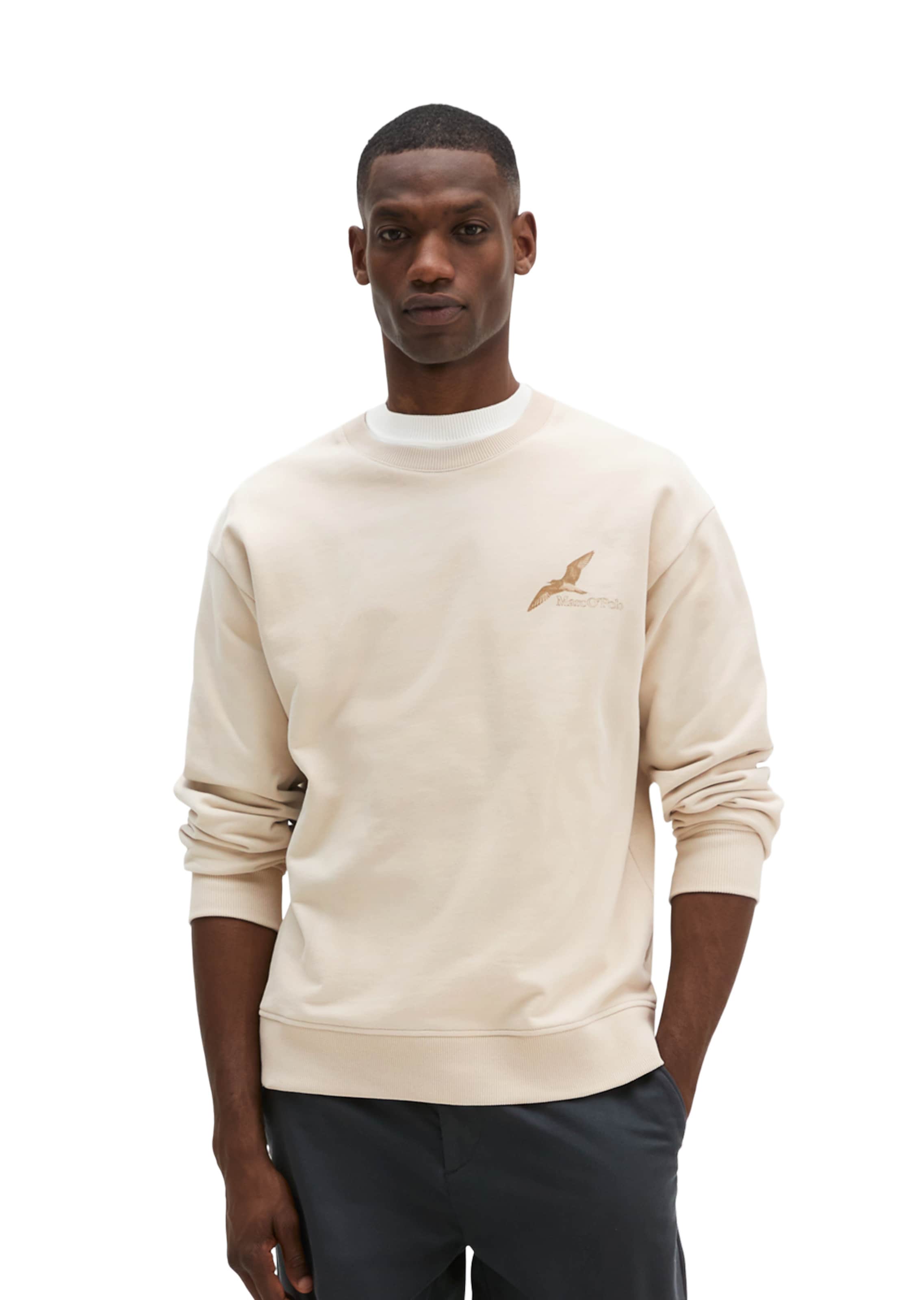 Marc O'Polo Sweatshirt in Beige: Vorderseite
