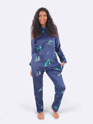 COZEE Pyjamas 'Forest Velvet Pyjamas' i blå