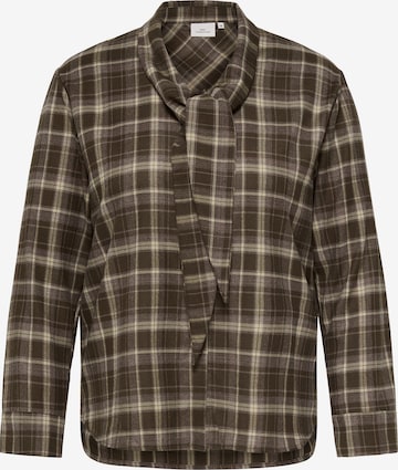 ONLY Carmakoma - Blusa 'CARGUKA' en marrón: frente