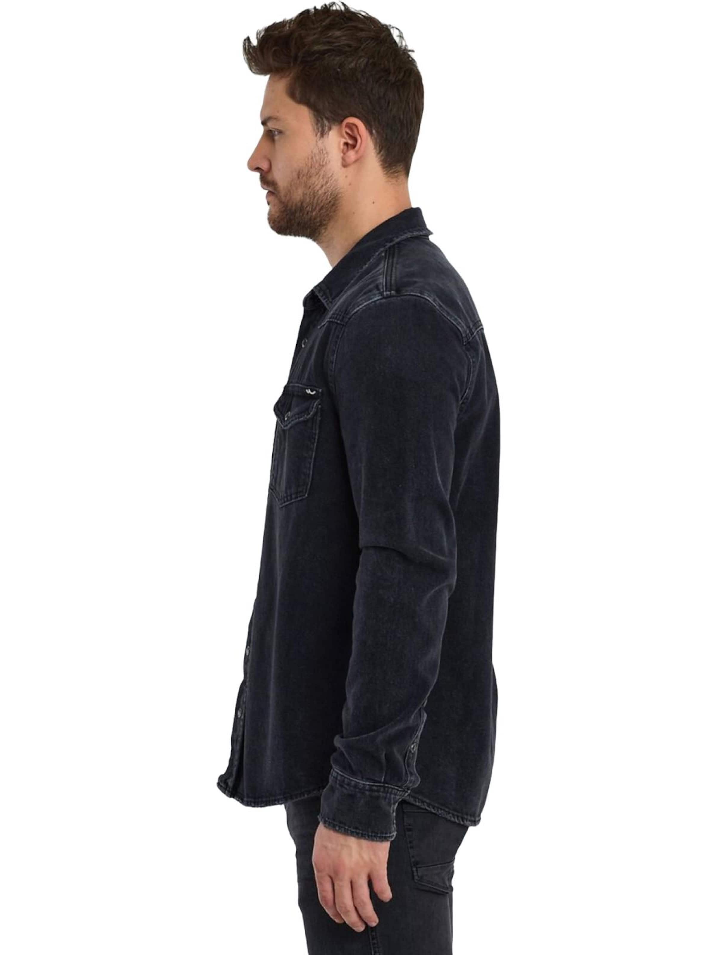 LTB Jeans - Camiseta 'LTB Jeans Herren Rohan Denimhemd' en azul
