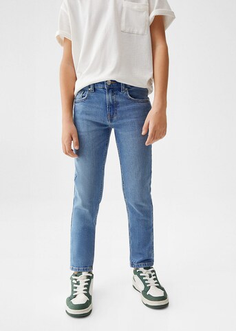 MANGO KIDS Slimfit Jeans in Blauw: voorkant