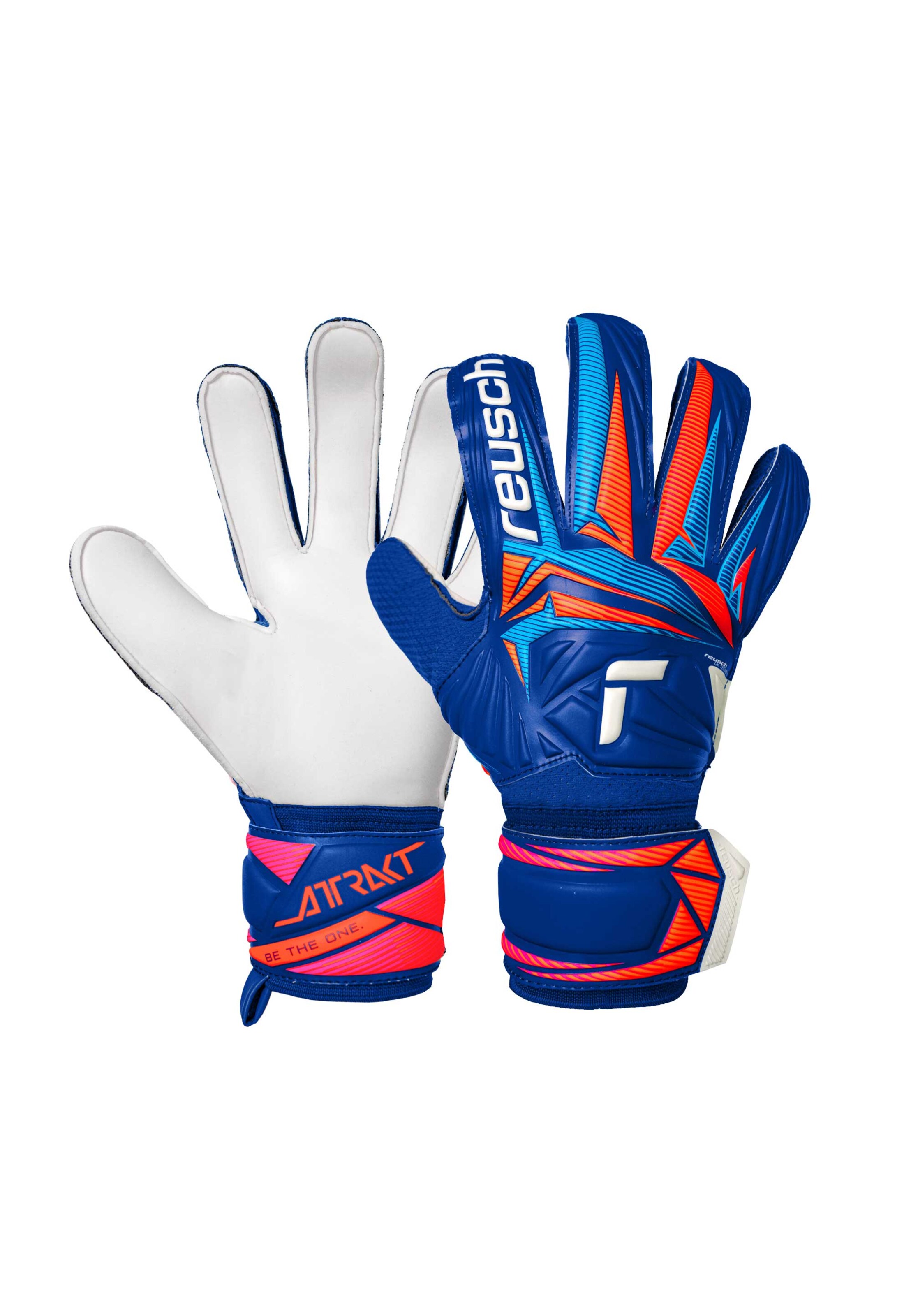 REUSCH Sporthandschoenen 'Attrakt Solid' in Blauw: voorkant