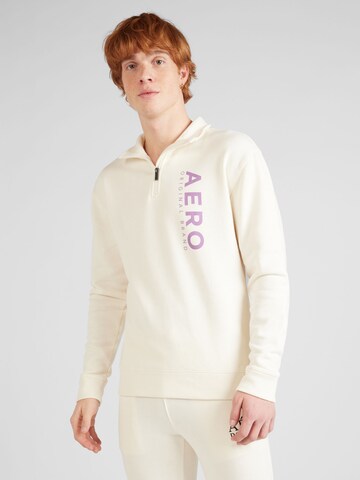 AÉROPOSTALE Sweatshirt i beige: framsida