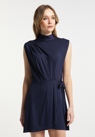 DreiMaster Klassik Kleid in Blau: front