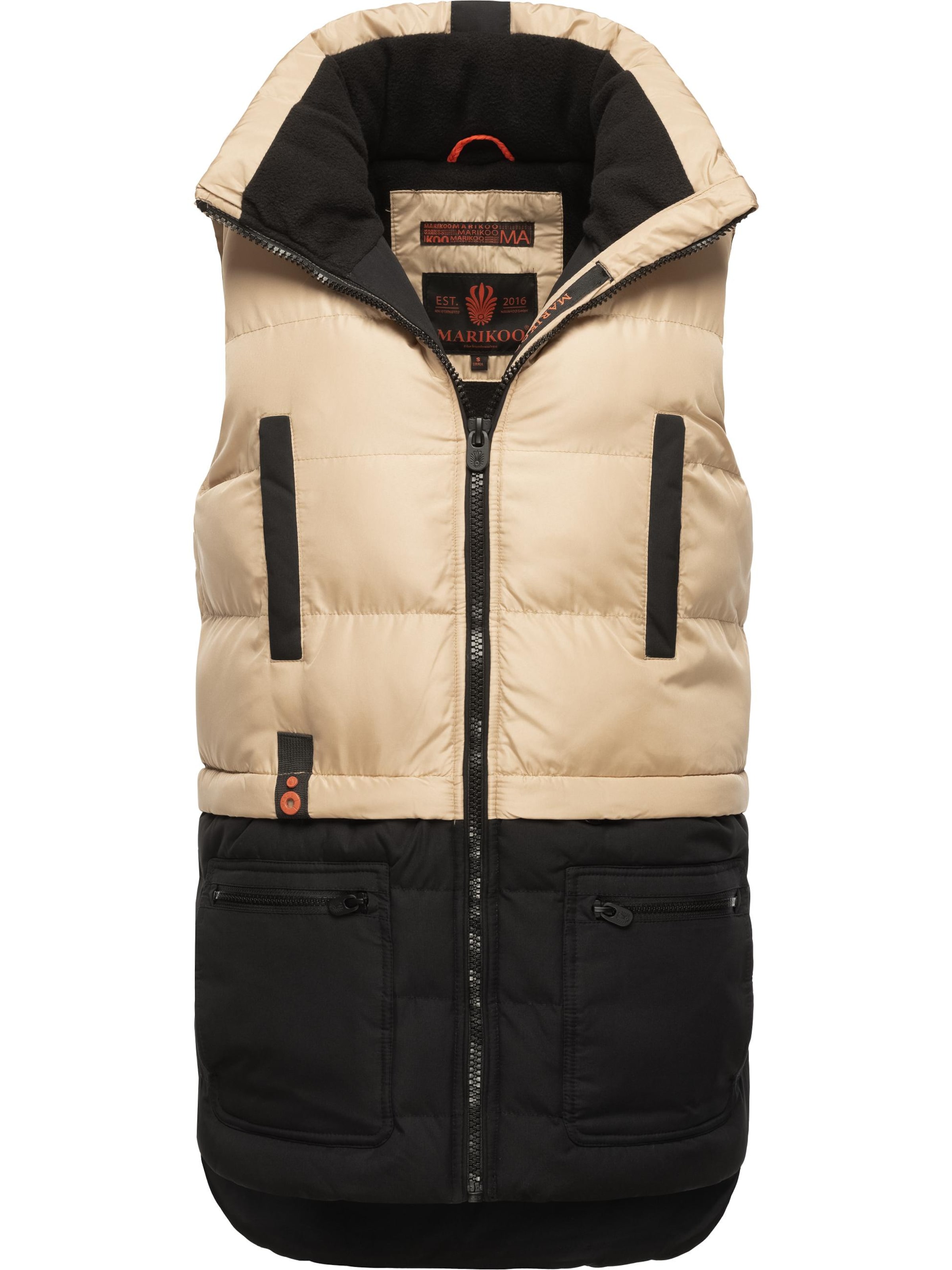 Gilet di MARIKOO in beige: frontale