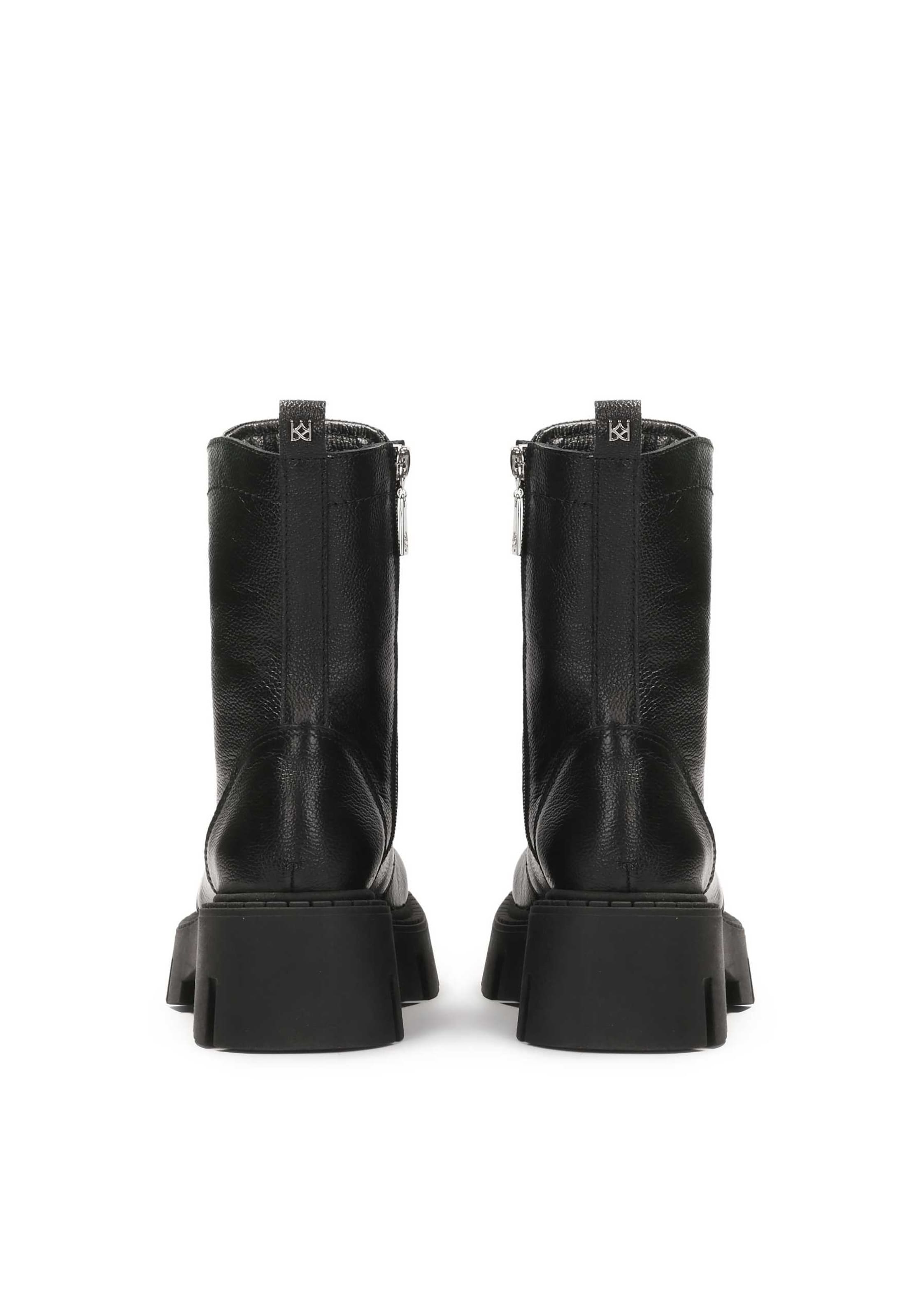 Kazar Ниски ботуши с връзки в черно