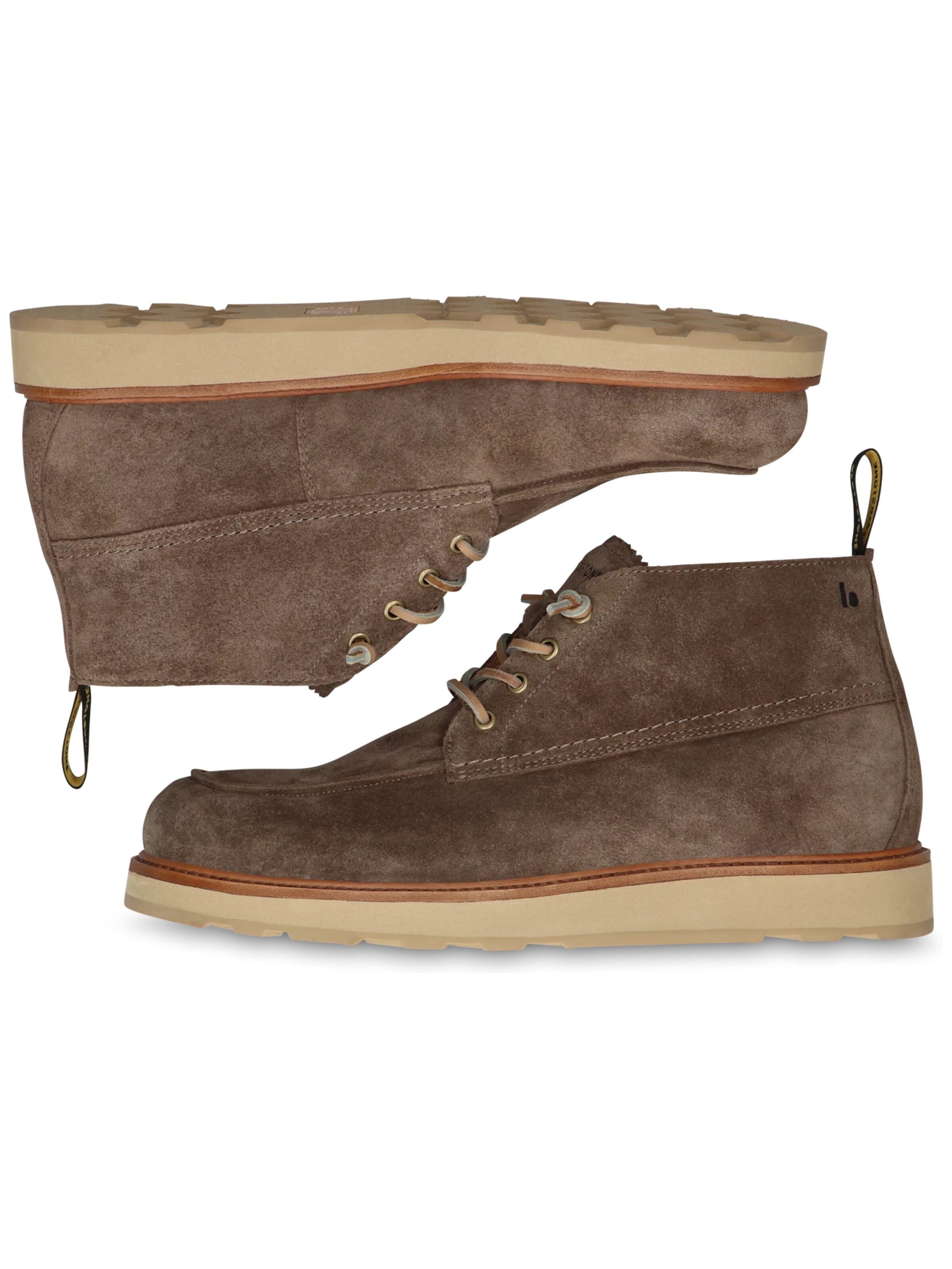 BLACKSTONE Boots med snörning 'PERIDO ASHER MID' i brun