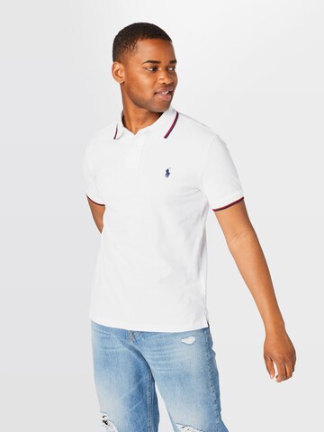 T-Shirt Polo Ralph Lauren en blanc : devant