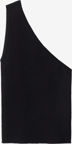 MANGO Knitted Top 'Asim' in Black: front