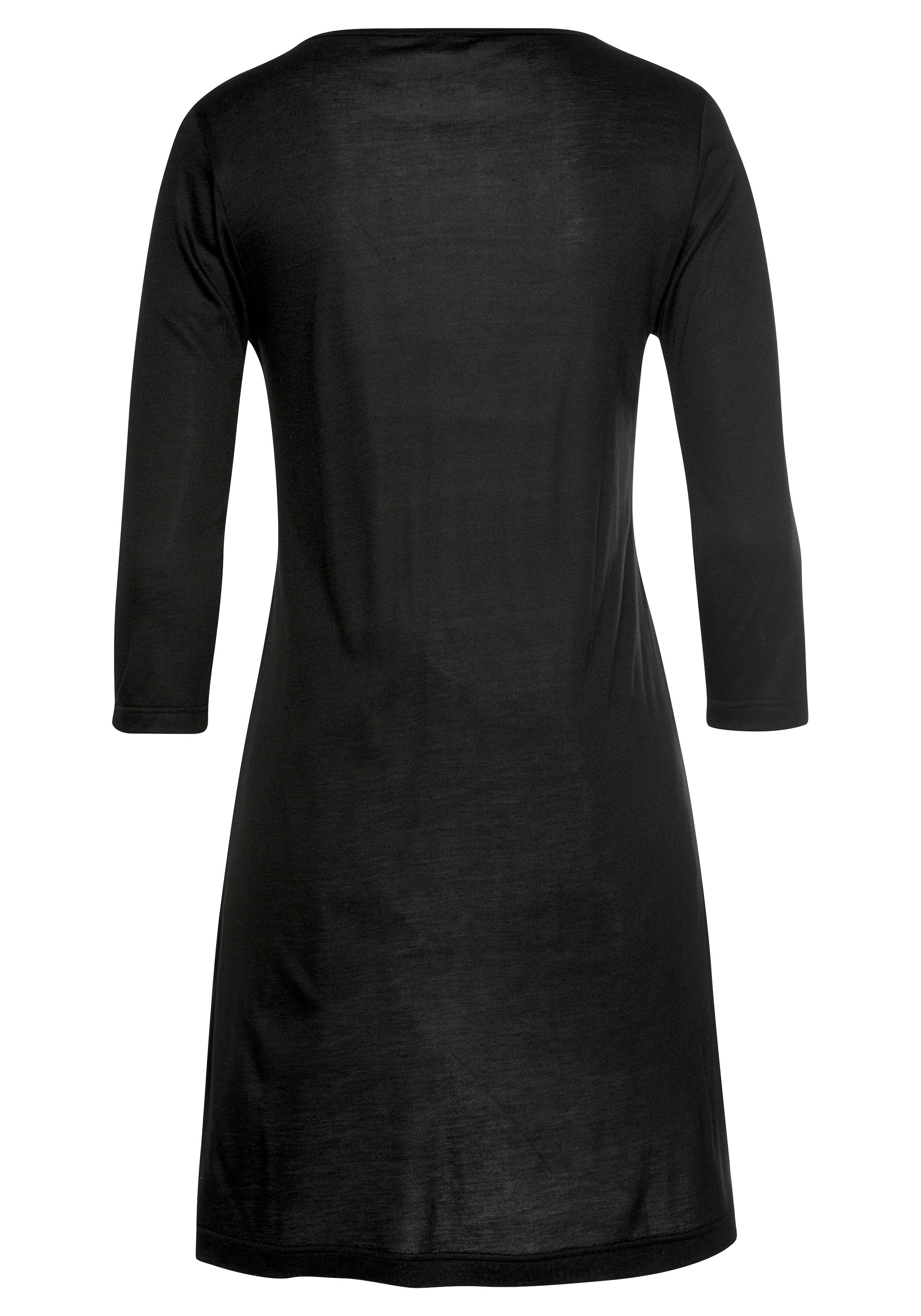 LASCANA Nightgown 'Luxury' in Black