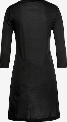 Chemise de nuit 'Luxury' LASCANA en noir