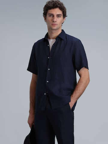 Fit confort Chemise 'Bert' Lufian en bleu