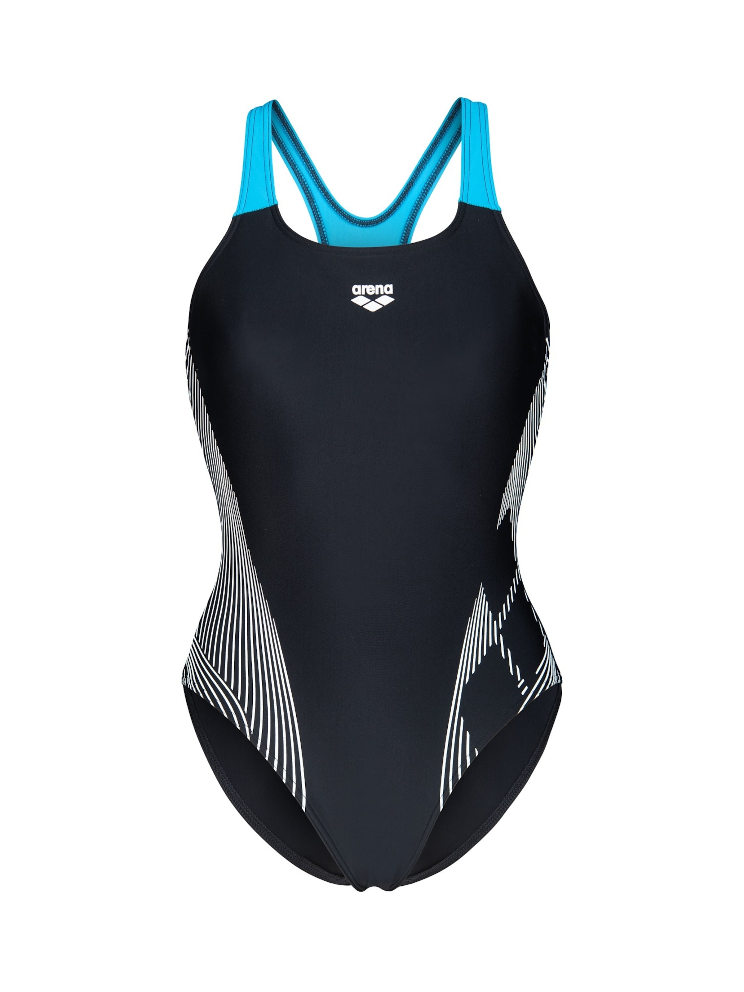 ARENA Korzetová Plavky 'Pro Back' – černá: přední strana