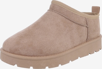Ital-Design Stiefelette in Braun: Vorderseite