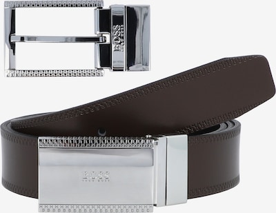BOSS Casual Riem in de kleur Donkerbruin / Zwart / Zilver, Productweergave