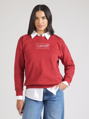 LEVI'S ®Sweater majica 'Graphic Everyday Crew Sweatshirt' - crvena boja: prednji dio