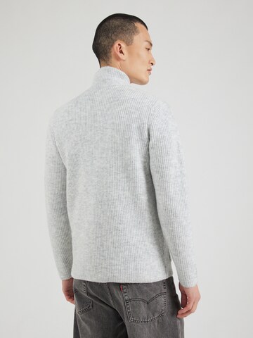 Key Largo Gebreid vest 'LUZERN' in Grijs