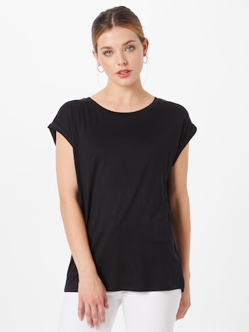 SAINT TROPEZ - Camiseta 'Adelia' en negro: frente