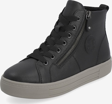 REMONTE High-Top Sneakers in Black: front