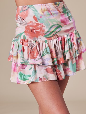 ABOUT YOU x Laura Giurcanu Skirt 'Carlotta' in Mixed colors: front