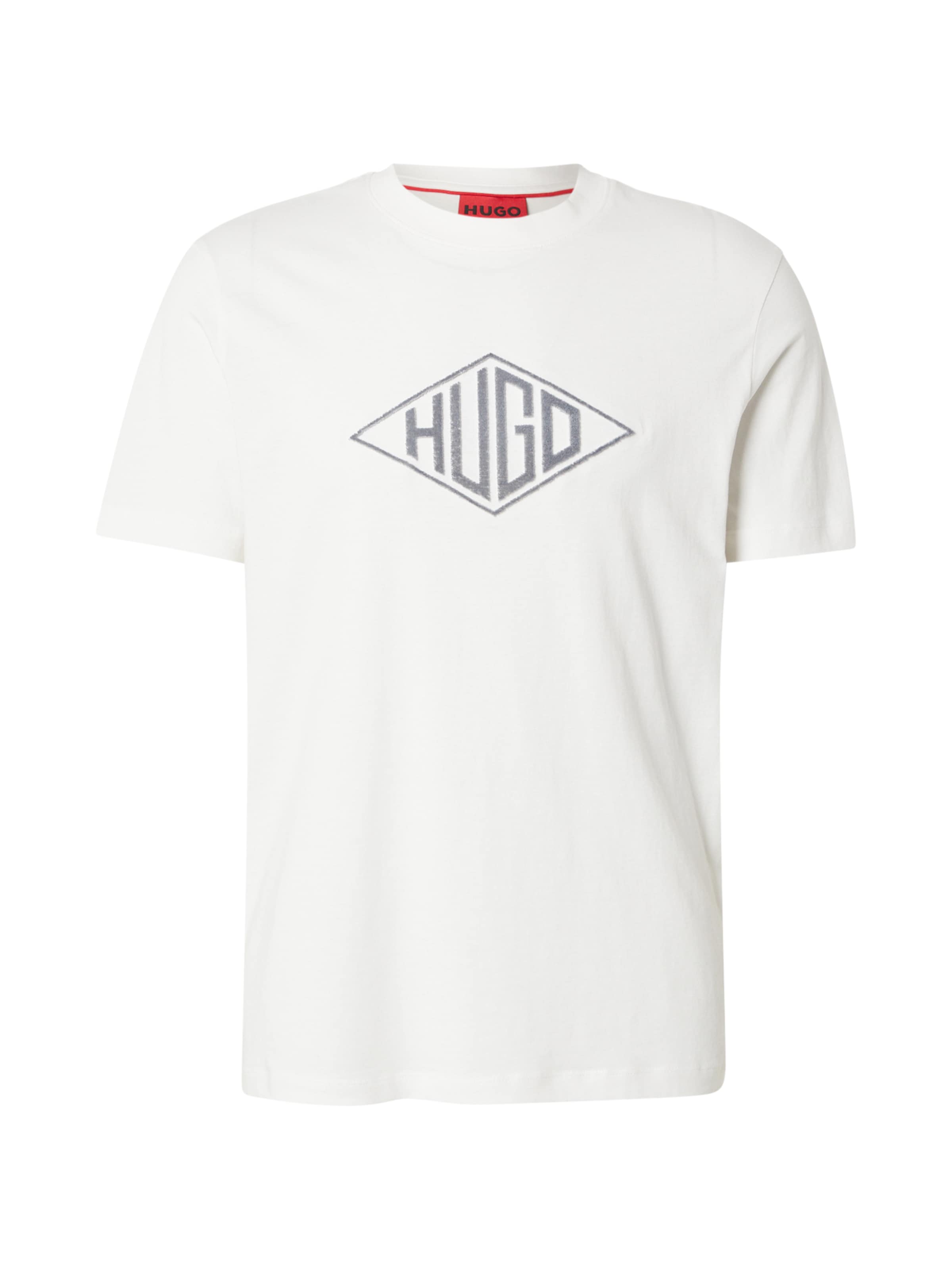 HUGO Shirt 'Dalendi' in Grey / White, Item view