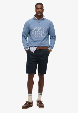 Sweat-shirt 'Athletic Essentials' Superdry en bleu
