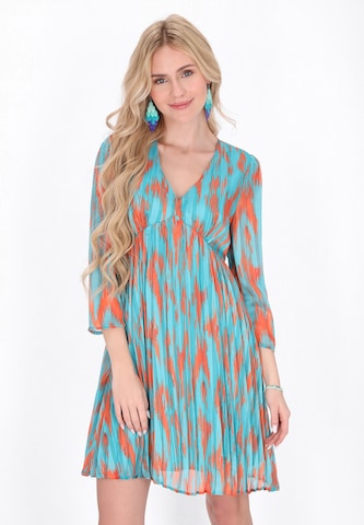 IZIA Jurk in Blauw: voorkant