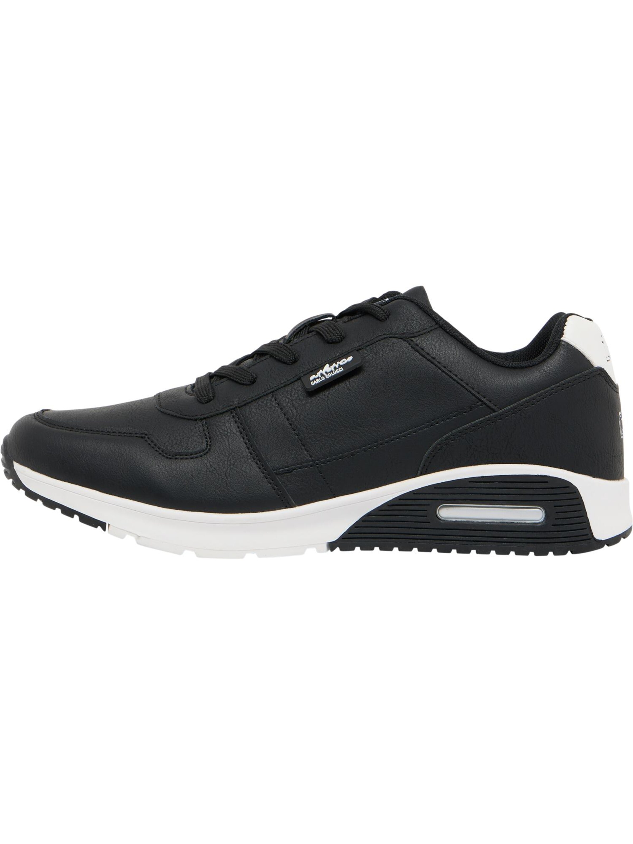 Carlo Colucci Platform trainers 'Eder' in Black: front