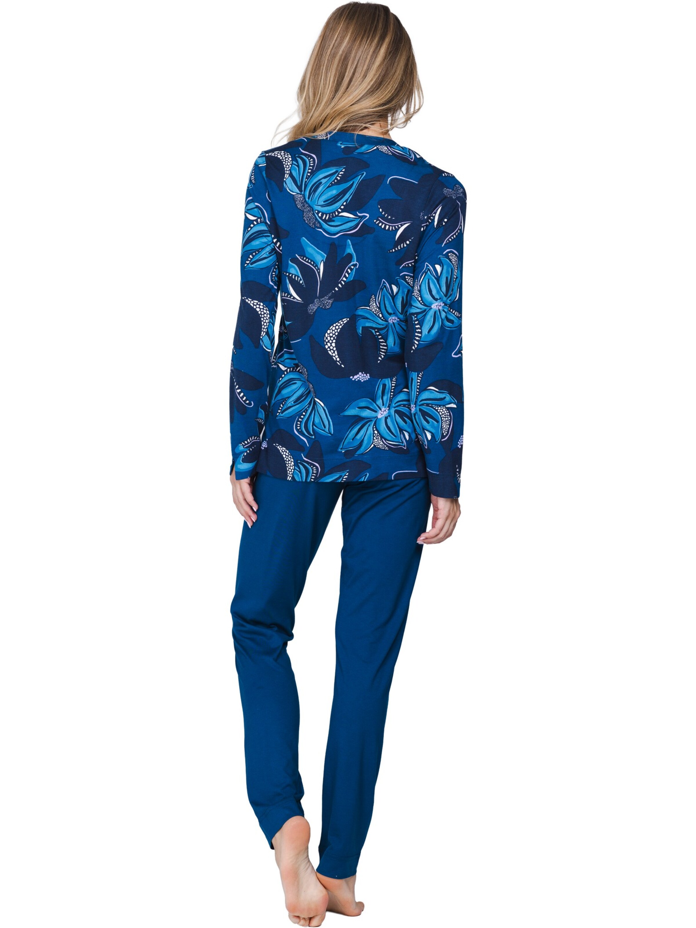 Pastunette Pyjama 'Premium - Blue Mirage'‌‌‌‌‌‌‌‌ in Blau