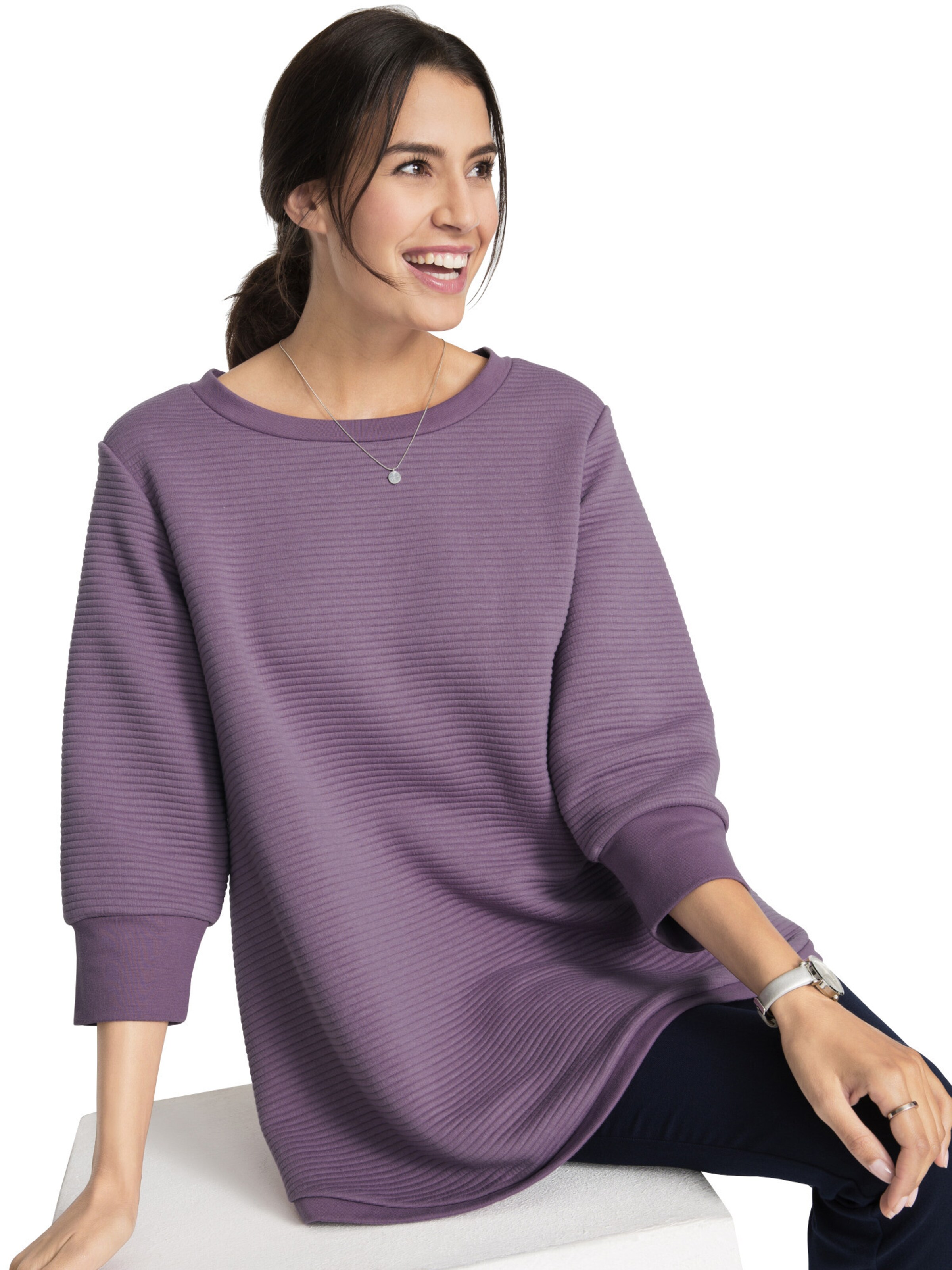 bonprix Sweatshirt in Lila: voorkant