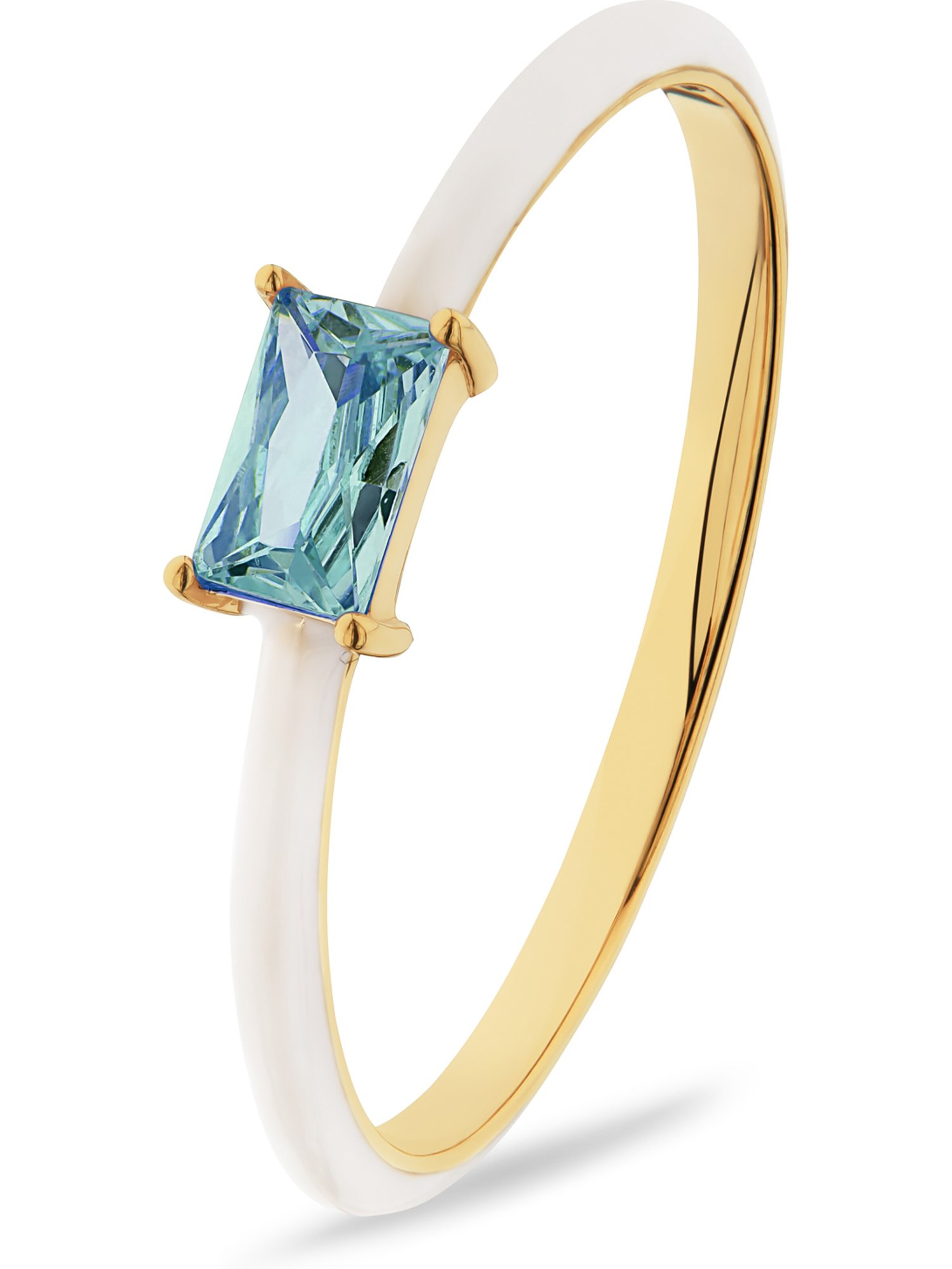 CHRIST Ring in Weiß: Vorderseite