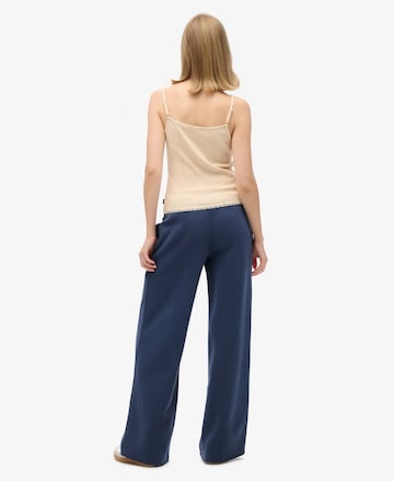 Wide Leg Pantalon Superdry en vert