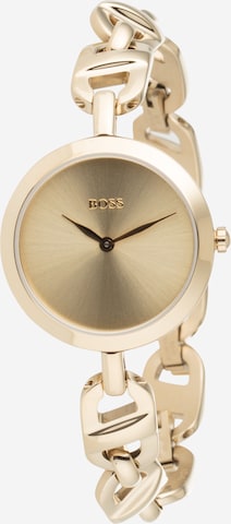 BOSS Black Analog Watch in Gold: front