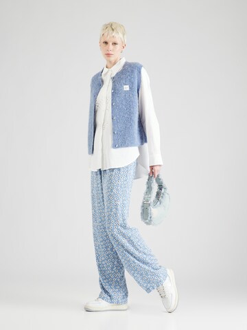 PIECES Regular Trousers 'NYA' in Blue