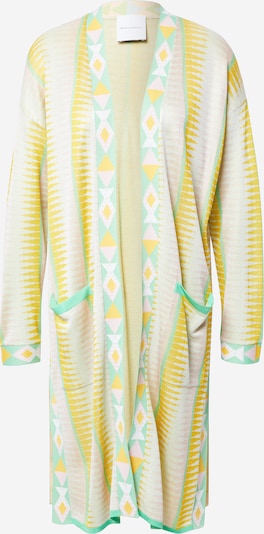 DELICATELOVE Kimono 'Ida' u žuta / žad / pastelno roza / bijela, Pregled proizvoda