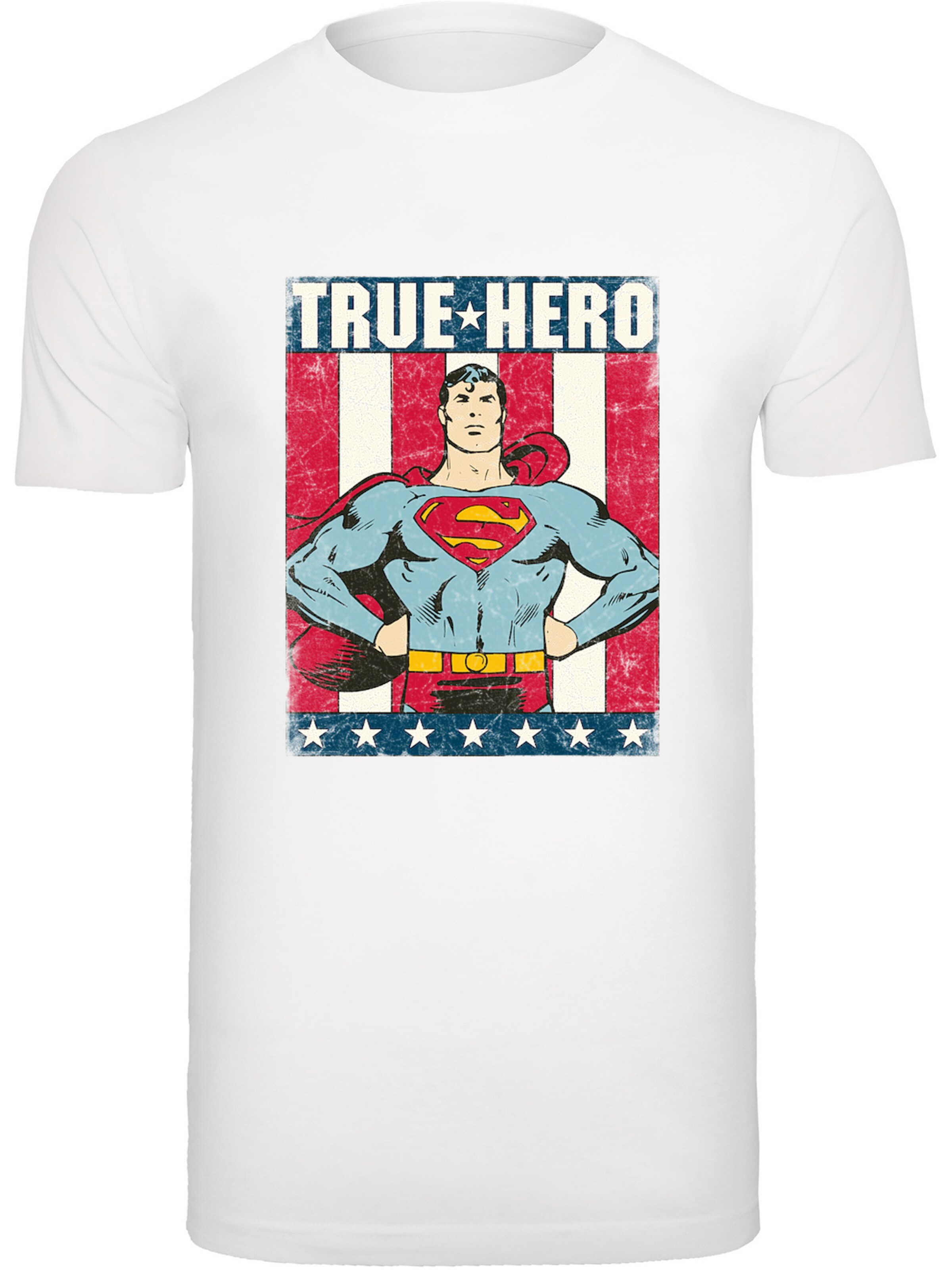 F4NT4STIC Shirt 'Superman True Hero' in White: front