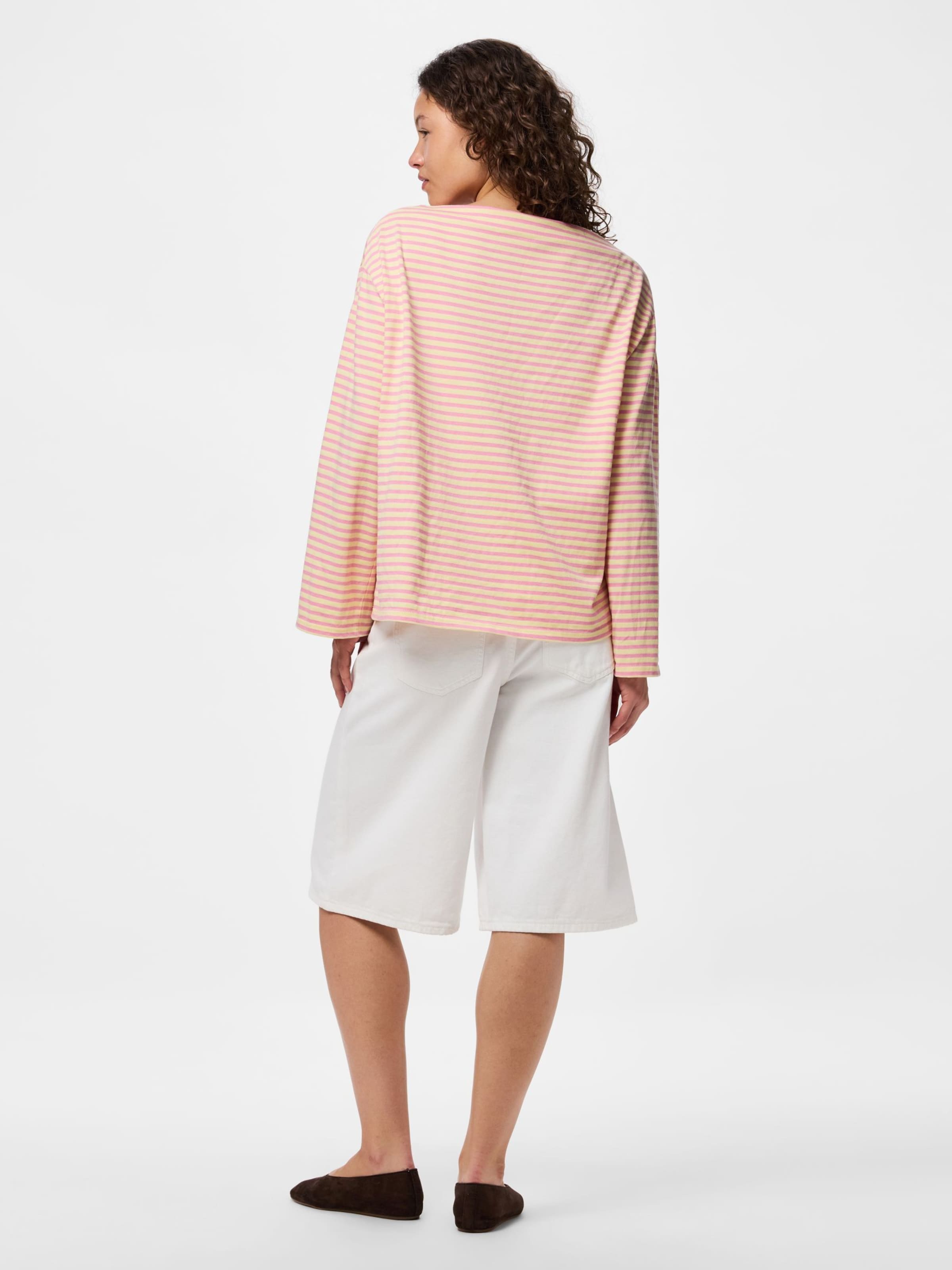 T-shirt 'PCSadie' PIECES en beige