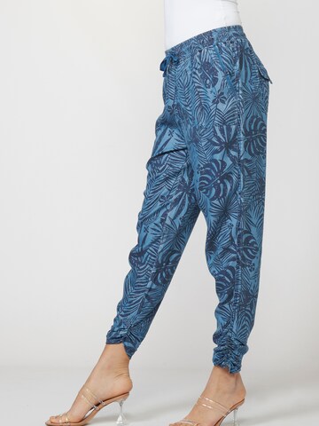 KOROSHI Tapered Broek in Blauw