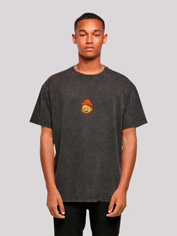 F4NT4STIC Shirt 'Pinocchio No Strings Attached' in Black: front