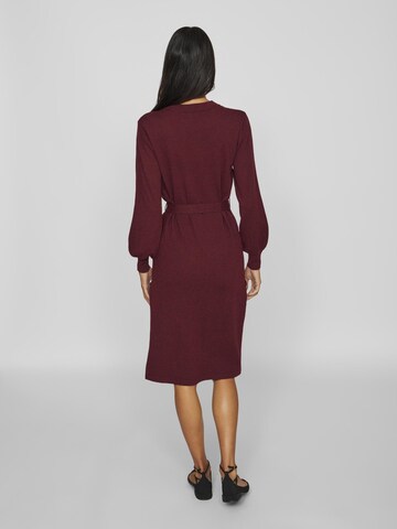 VILA Knit dress in Red