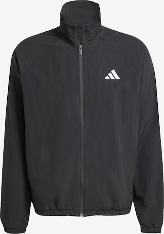 ADIDAS SPORTSWEAR Sportjacke 'Essential' in Schwarz: Vorderseite