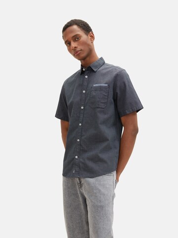 Coupe regular Chemise TOM TAILOR en bleu