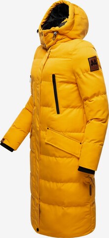 MARIKOO Χειμερινό παλτό 'Schneesternchen' σε κίτρινο