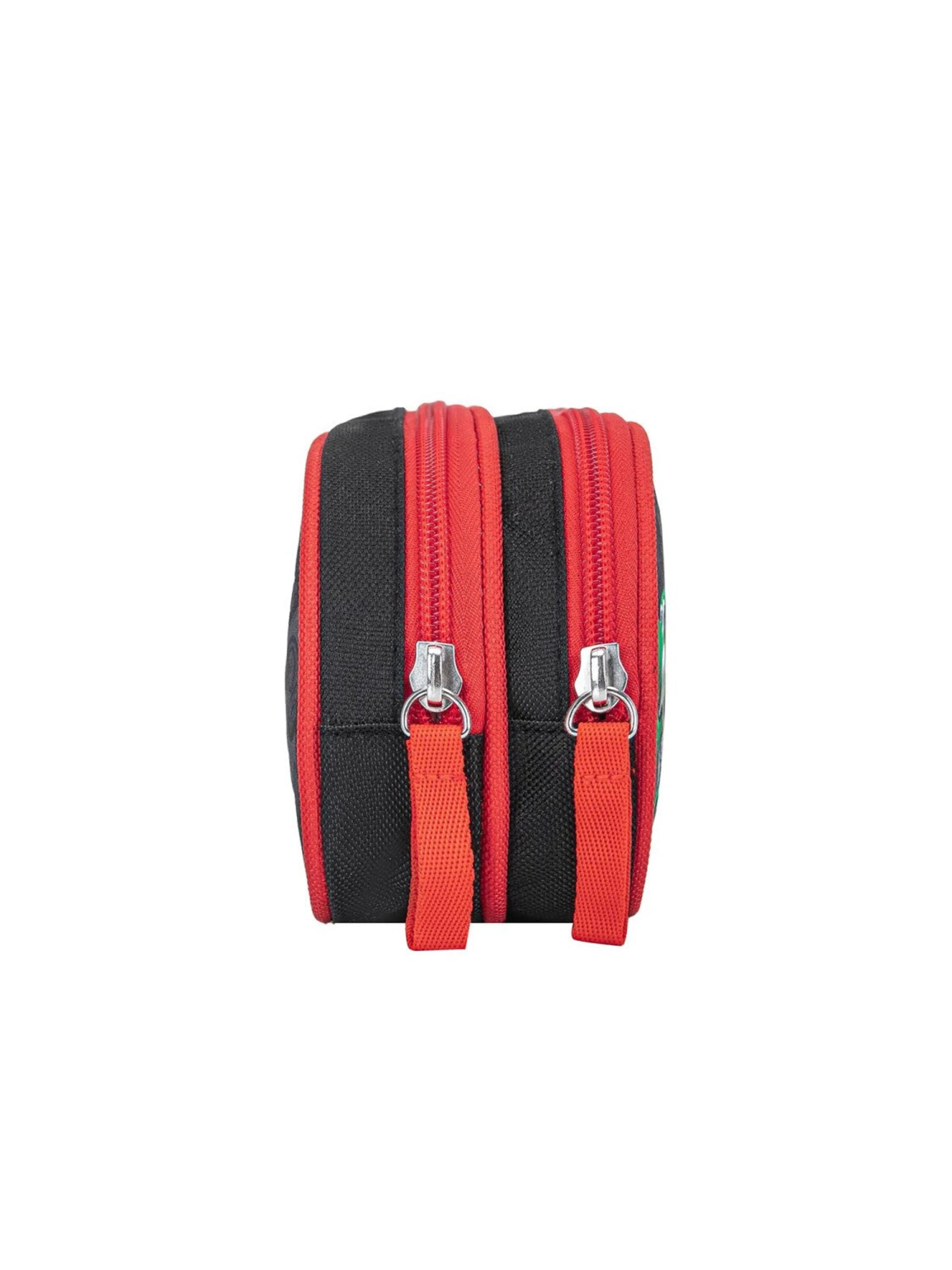 Super Mario Buideltas 'Mario Kart etui jongens zwart rood – dubbele etui met 2 vakken – school etui met rits – ideaal voor pennen en schoolspul' in Bruin