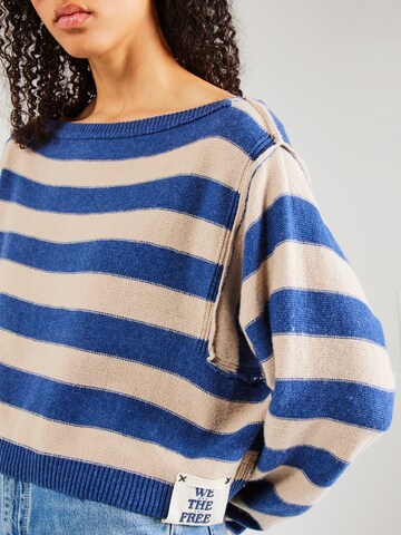 Free People - Pullover 'INTO THE BLUE' em azul