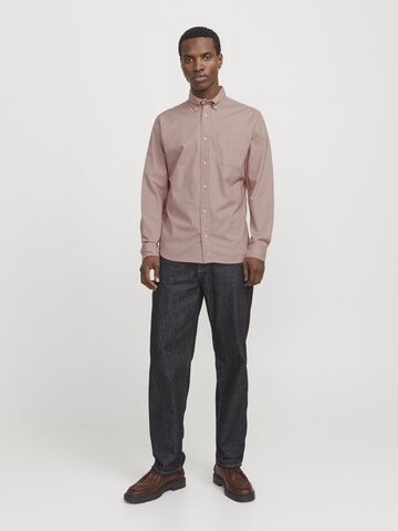 JACK & JONES Regular Fit Hemd 'JPRBLUBrook' in Rot