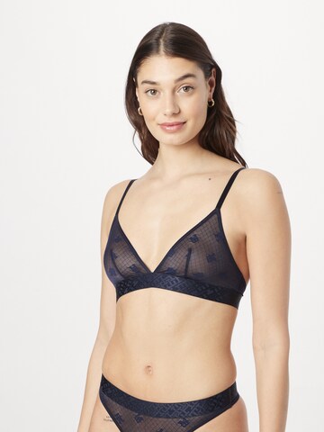 Tommy Hilfiger Underwear Triangle Bra in Blue: front