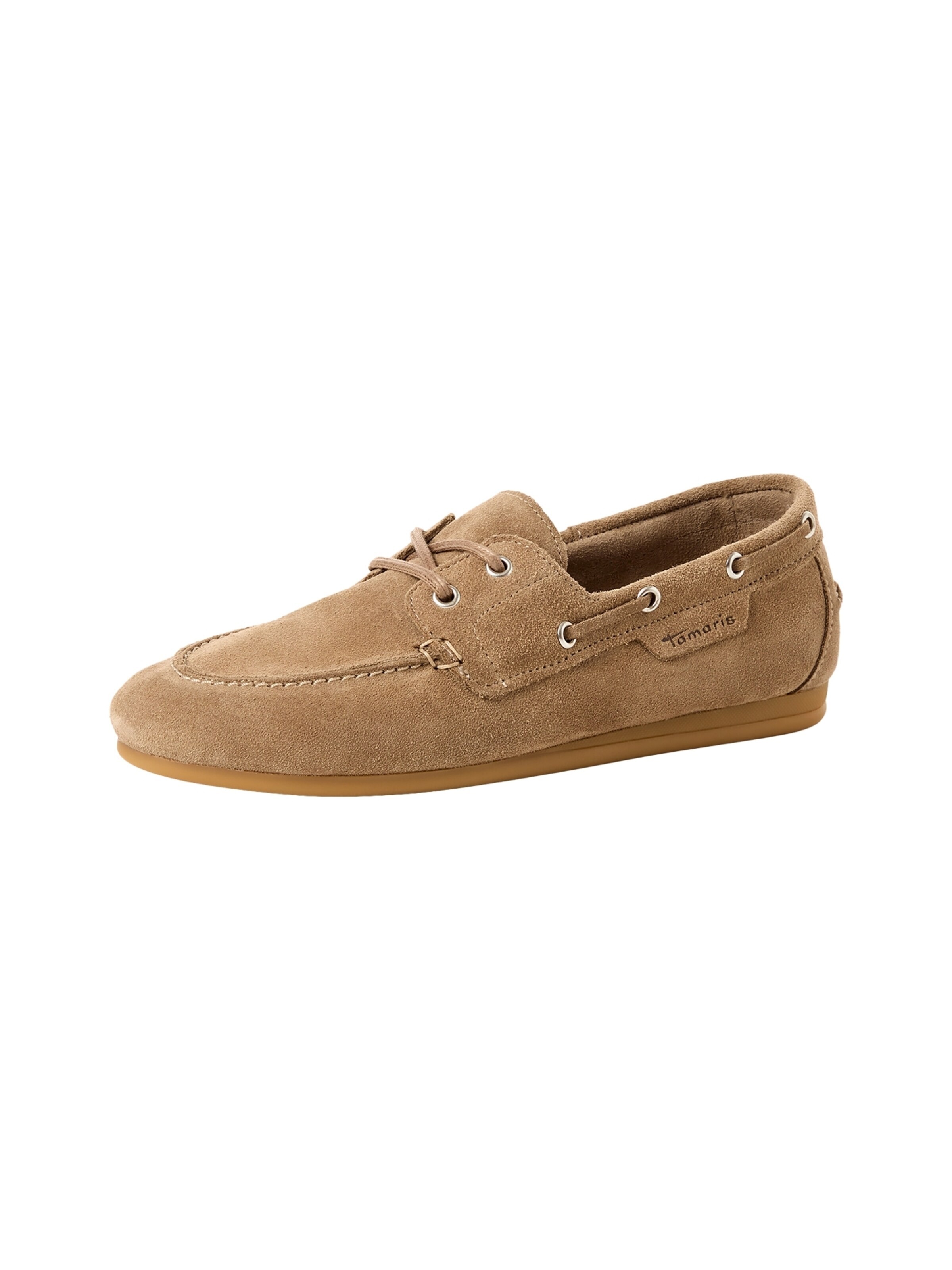 Tamaris Slipper 'Mokassin aus Leder'‌‌‌ in Grau